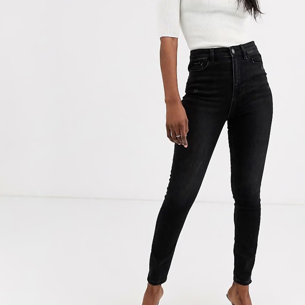 Stradivarius High Rise Black Women's Jeans